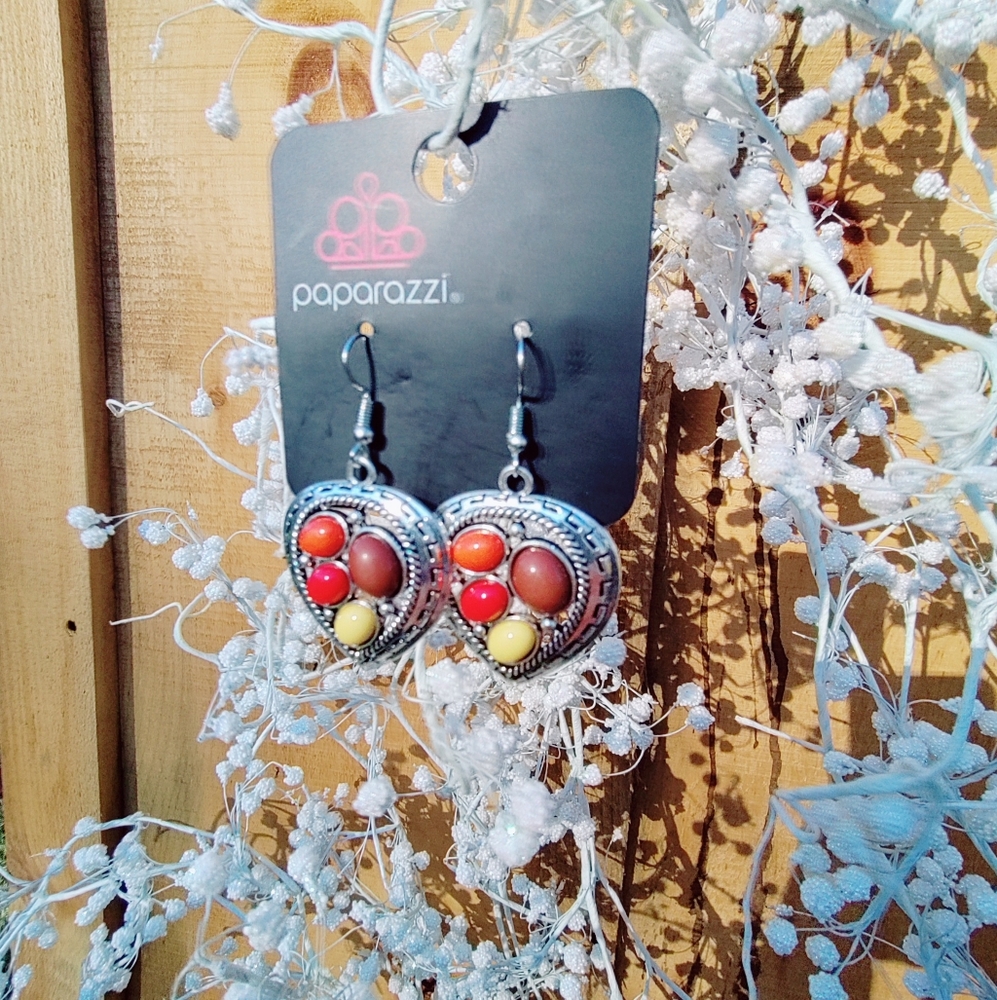 Paparazzi Heart Earrings